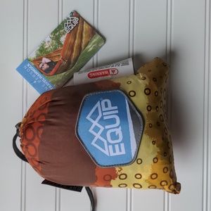 Equip Outdoors One Person Travel Hammock w/ Tree Friendly Straps New with Tags